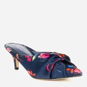 GIANNI BINI NWT Pink & Navy Floral Print Heels – Size 7